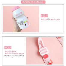 Load image into Gallery viewer, 480ml Plastic Water Bottle Tour Drinking Bottle  Shape Cute Lovely Milk Carton Shaker Bottle for Kids / Girl /Adult Glass Fruit Water Bottle Without 480ml BPA Pretty Water Bottles of Strawberry Milk Heat Resistant Water Bottles
