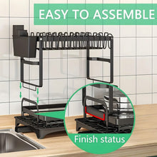 将图片加载到图库查看器，Black Metal Dish Rack – 2-Layer / 3-Layer
