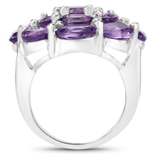将图片加载到图库查看器，9.28 Carat Genuine Amethyst .925 Sterling Silver Ring
