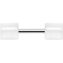 Load image into Gallery viewer, White Acrylic Cheater Plug Looks Like 6G
