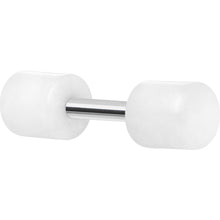 Load image into Gallery viewer, White Acrylic Cheater Plug Looks Like 6G
