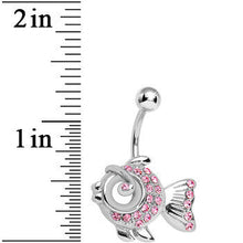 将图片加载到图库查看器，Pink Gem Fancy Fish Belly Ring
