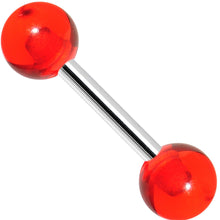 将图片加载到图库查看器，16G 1/4 Red Glitter Tragus Cartilage Barbell
