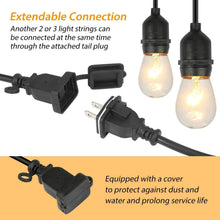 将图片加载到图库查看器，48ft Outdoor String Light Waterproof Patio String Lights Bulbs
