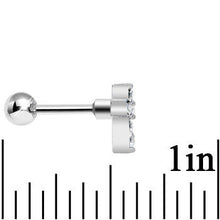 将图片加载到图库查看器，Clear Gem Sparkling Cross Cartilage Tragus Earring
