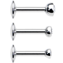 将图片加载到图库查看器，16G 1/4 Clear Gem Helix Cartilage Barbell 3 Pack Set
