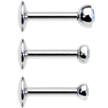 Load image into Gallery viewer, 16G 1/4 Aqua Gem Helix Cartilage Barbell 3 Pack Set
