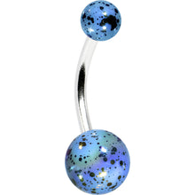 Load image into Gallery viewer, Blue Speckled Cosmos Belly Ring
