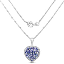Load image into Gallery viewer, 9.79 Carat Genuine Amazonite &amp; Tanzanite .925 Sterling Silver Pendant
