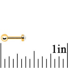 Load image into Gallery viewer, 3mm Clear Gem Gold IP Tragus Cartilage Earring
