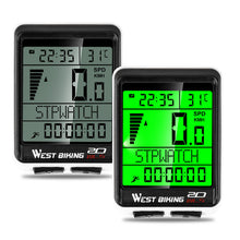 将图片加载到图库查看器，Bicycle Computer Road Bike Table Light Wired Wireless Waterproof Luminous Speedometer Waterproof Cycling Odometer Smart Sensor Auto Wake-Up Multi-Function Bicycle Speed Tracker With LCD Backlight Display
