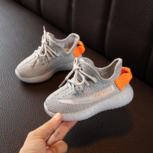 将图片加载到图库查看器，Boys Girls Fashion Sneakers Baby/Toddler/Little Kids Leather Trainers Children School Sport Shoes Soft Running Shoes
