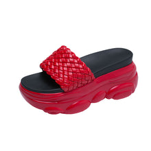 将图片加载到图库查看器，High Slippers Women Open Toe Sandals Summer Soft Slipper Indoor Outdoor Beach Shoes Comfort Platform Sandals Open Toe Leather Slippers Lightweight Flip Flops Shoes For Summer
