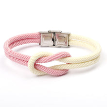 将图片加载到图库查看器，New Elegant Fashion Multi-Layer Concentric Modern Knot Rope Men Anchor Luxury Bracelet Charm Fine Bracelets For Women Fold Over Clasp Navy Style Jewelry
