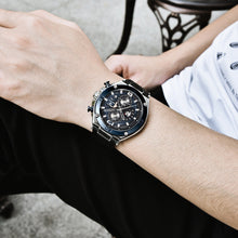 Load image into Gallery viewer, Luxury Sport Mens Watches Quartz Stylish Wrist Watch For Men Chronograph Waterproof and Scratch Resistant
