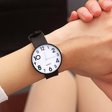 Load image into Gallery viewer, Small Dial Casual Fashion Watch Thin Strap Female Student Silicone Strap Temperament Ladies Watch Fresh Children Clock Casual Quartz Wristwatch With Bezel Case Silicone Band Watch For Women Girls
