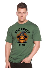 将图片加载到图库查看器，Halloween Time Unisex Bamboo Viscose/Organic Cotton Short Sleeve Graphic T-Shirt
