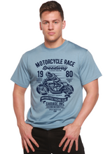 Load image into Gallery viewer, Motorcycles Race Men's Bamboo Viscose/Organic Cotton Short Sleeve Graphic T-Shirt

