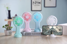 Load image into Gallery viewer, Pocket Fan Rechargeable Home Air Conditioner With Portable Pocket Fan Cartoon Handheld Desktop Rechargeable Standing Fan Three Gear Wind Speed Regulation Battery Operated USB Small Fan with 3 Speeds for Home Office Car Outdoor Travel
