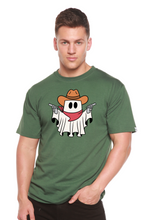 将图片加载到图库查看器，Cowboy Ghost Unisex Bamboo Viscose/Organic Cotton Short Sleeve Graphic T-Shirt
