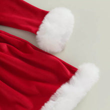 Load image into Gallery viewer, Baby Girls Christmas Romper  Ruffles Fly Sleeve Sequins Red Party Dress Unique Design Excellent Look
