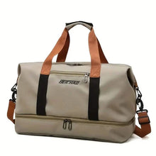 Load image into Gallery viewer, Nylon Duffel Bag for Travel – Large Capacity, Foldable, Shoe Compartment – Men &amp; Women
