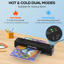 将图片加载到图库查看器，Crenova A4 Laminator – Hot &amp; Cold Modes, Compact Design
