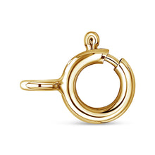 Load image into Gallery viewer, 10K Yellow Gold Plated .925 Sterling Silver 4 Cttw Diamond Circle Hoop 18" Pendant Necklace (J-K Color, I1-I2 Clarity)
