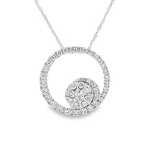 Load image into Gallery viewer, .50ct Diamond Circle of Love Pendant 14KT White Gold
