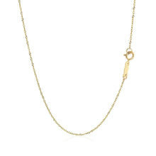 Load image into Gallery viewer, 14k Yellow Gold Singapore Chain 0.8mm

