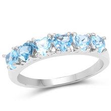 Load image into Gallery viewer, 1.68 Carat Genuine Swiss Blue Topaz .925 Sterling Silver Ring

