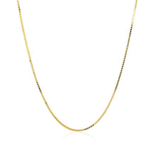 将图片加载到图库查看器，18k Yellow Gold Box Chain 0.8mm
