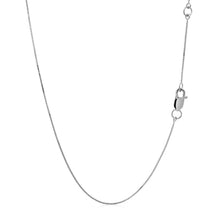 将图片加载到图库查看器，Double Extendable Box Chain in 14k White Gold (0.6mm)

