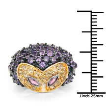 Load image into Gallery viewer, 2.01 Carat Genuine Rhodolite and Amethyst .925 Sterling Silver Ring
