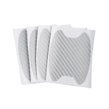 Load image into Gallery viewer, 4pcs Universal Carbon Fiber Auto Car Door Handle Stickers Car Handle Protection Premium Car Door Cup Scratch Protector TPU Carbon Fiber Like 3D Stickers Universal Auto Door Cup Scratch Protection Cover Car Handle Anti Scratch Stickers Car Accessories
