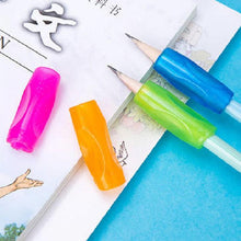 Load image into Gallery viewer, 4Pcs/lot Learning Partner Children Students Stationery Pencil Holding Practice Device For Correcting Pen Holder Postures Grip ,Ergonomic Pencil Grips Silicone for Right and Left Handed Users
