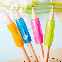 Load image into Gallery viewer, 4Pcs/lot Learning Partner Children Students Stationery Pencil Holding Practice Device For Correcting Pen Holder Postures Grip ,Ergonomic Pencil Grips Silicone for Right and Left Handed Users

