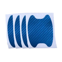 将图片加载到图库查看器，4Pcs/Set Car Door Sticker Carbon Fiber Scratches Resistant Cover Auto Handle Protection Film Exterior Styling Accessories New Car Door Handle Cup Scratch Protector Scratches Protective Films Clear Side Sticker Scratches Car Door Protector Films
