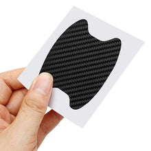 将图片加载到图库查看器，4Pcs/Set Car Door Sticker Carbon Fiber Scratches Resistant Cover Auto Handle Protection Film Exterior Styling Accessories New Car Door Handle Cup Scratch Protector Scratches Protective Films Clear Side Sticker Scratches Car Door Protector Films
