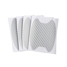 将图片加载到图库查看器，4Pcs/Set Car Door Sticker Carbon Fiber Scratches Resistant Cover Auto Handle Protection Film Exterior Styling Accessories New Car Door Handle Cup Scratch Protector Scratches Protective Films Clear Side Sticker Scratches Car Door Protector Films
