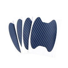 将图片加载到图库查看器，4Pcs/Set Car Door Sticker Carbon Fiber Scratches Resistant Cover Auto Handle Protection Film Exterior Styling Accessories New Car Door Handle Cup Scratch Protector Scratches Protective Films Clear Side Sticker Scratches Car Door Protector Films
