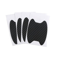 将图片加载到图库查看器，4Pcs/Set Car Door Sticker Carbon Fiber Scratches Resistant Cover Auto Handle Protection Film Exterior Styling Accessories New Car Door Handle Cup Scratch Protector Scratches Protective Films Clear Side Sticker Scratches Car Door Protector Films
