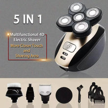 Load image into Gallery viewer, 5-in-1 4D Rotary Electric Shaver Beard Trimmer
