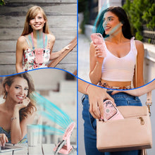 Load image into Gallery viewer, 5-in-1 Folding Rechargeable Hands Free Mini Fan
