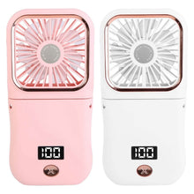 Load image into Gallery viewer, 5-in-1 Folding Rechargeable Hands Free Mini Fan
