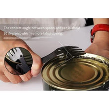 Load image into Gallery viewer, 5-in-1 Multifunctional Stainless Steel Fork Knife Spoon Bottle Opener
