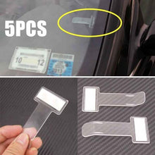 将图片加载到图库查看器，5-Pack: Car Vehicle Parking Ticket Permit Holder Clip Sticker

