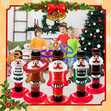 Load image into Gallery viewer, 5-Pack: Christmas Nutcrackers Ring Toss Christmas Party Games Toys
