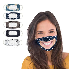 Load image into Gallery viewer, 5-Pack: Custom Fashion Smile Communicator Face Mask
