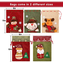 将图片加载到图库查看器，5-Pack: Drawstring Christmas Bags
